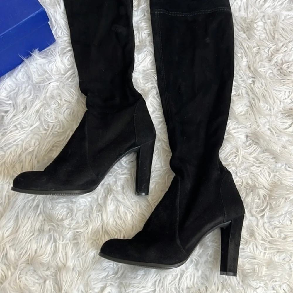 STUART WEITZMAN‎ BLACK OVER THE KNEE BOOTS